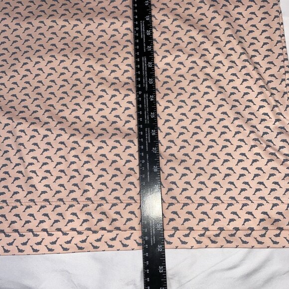 FootJoy Lisle Leaping Dolphins Golf Polo Men's Sz XL Pink Gray Graphic EUC - Picture 4 of 7